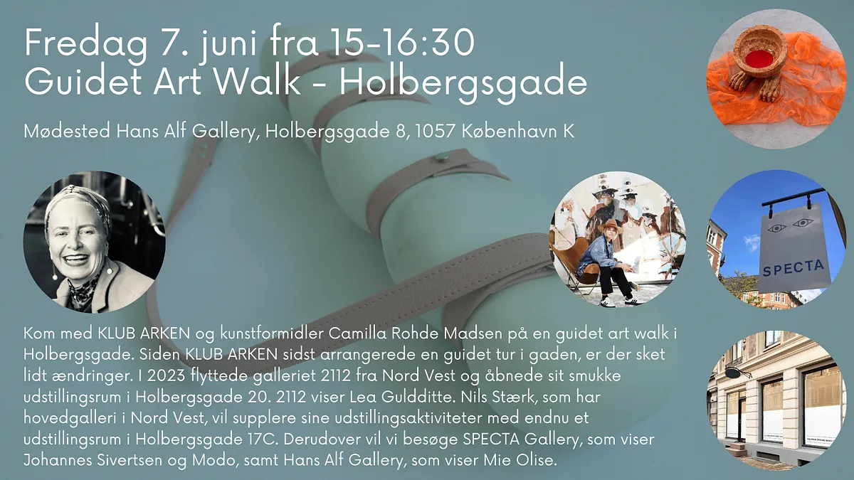 Guidet Art Walk Klub Arken Forår 2024 - Holbergsgade