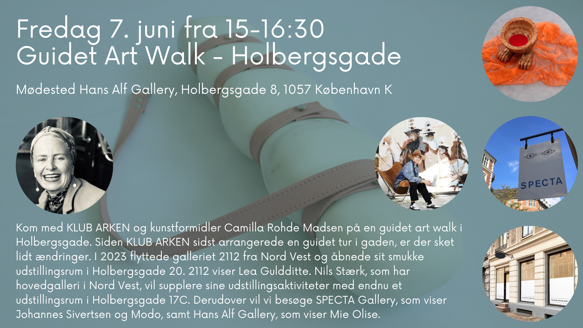 Guidet Art Walk Klub Arken Forår 2024 - Holbergsgade